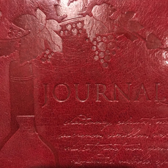 A wine journal book with a leather-like cover. - Picture 3 of 12